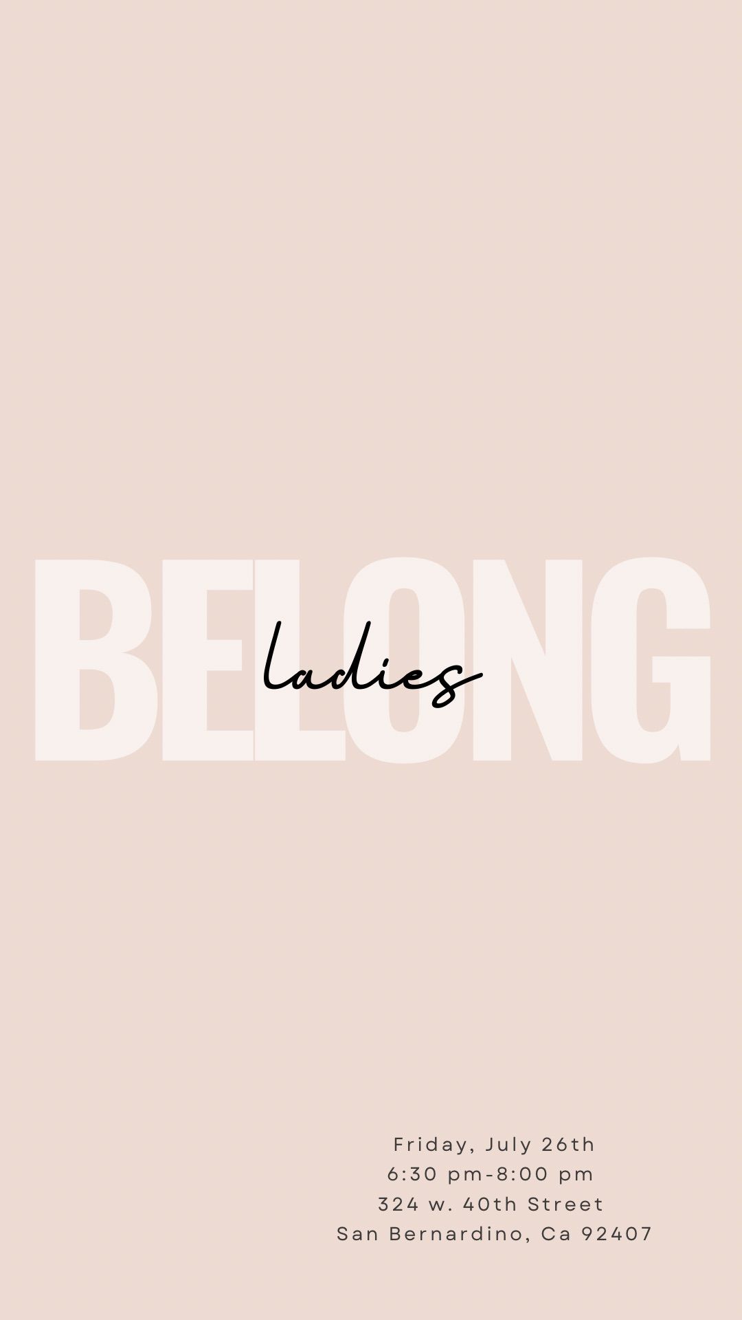 Belong Ladies Night