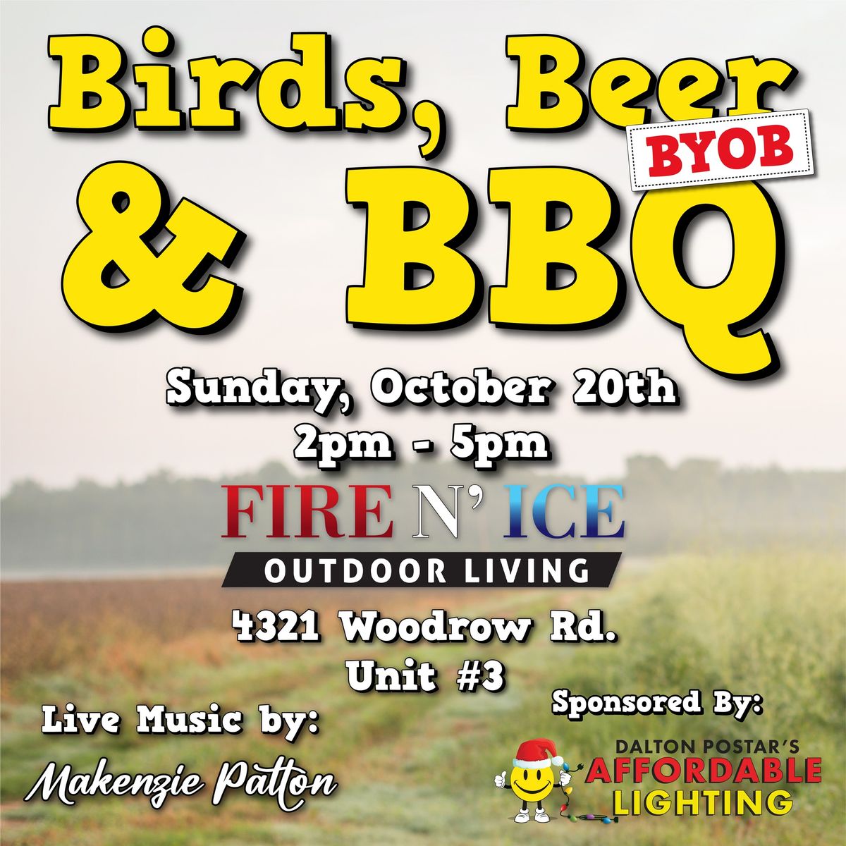 Birds, Beer, BBQ (BYOB!)