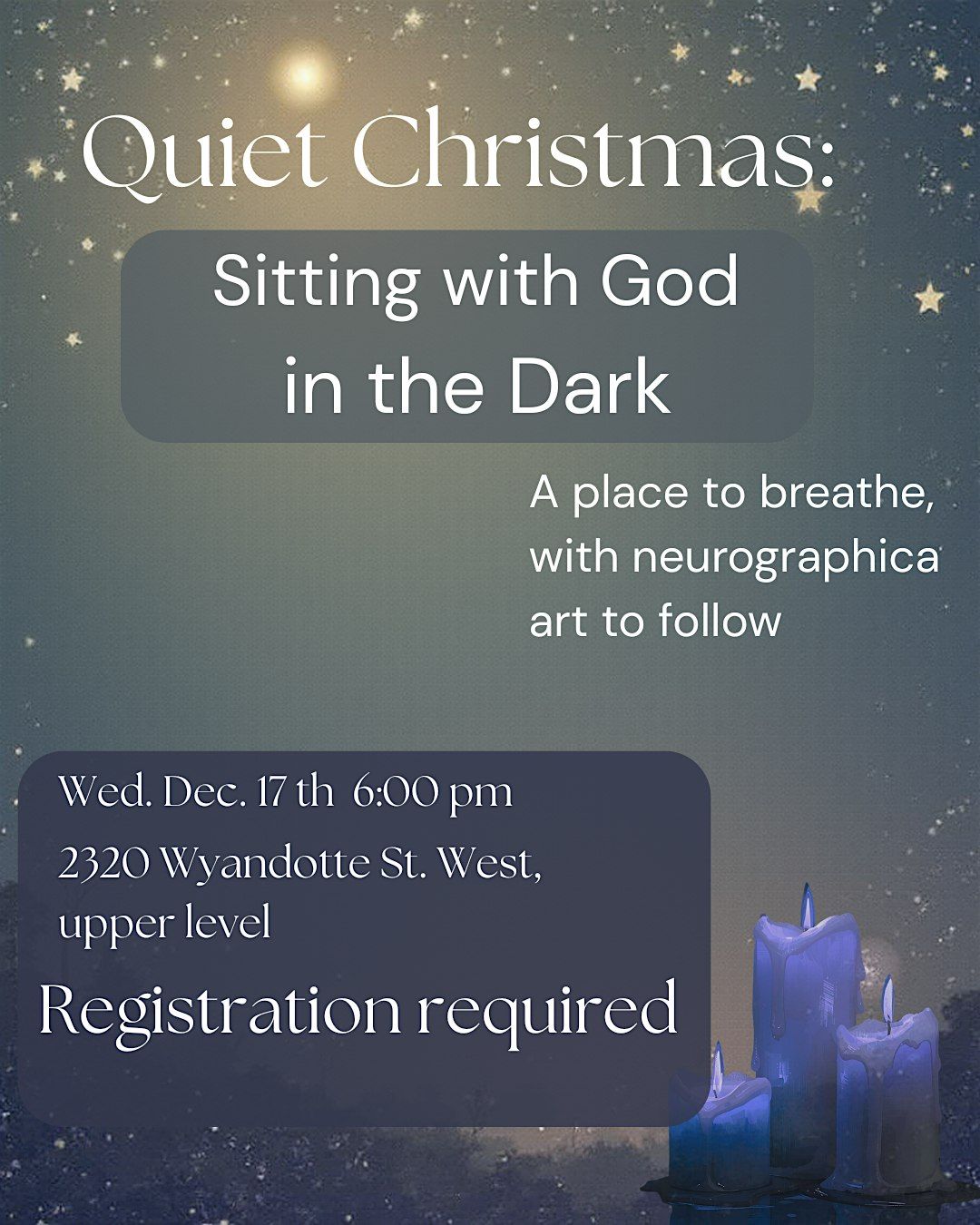 A  Quiet Christmas Service with Art