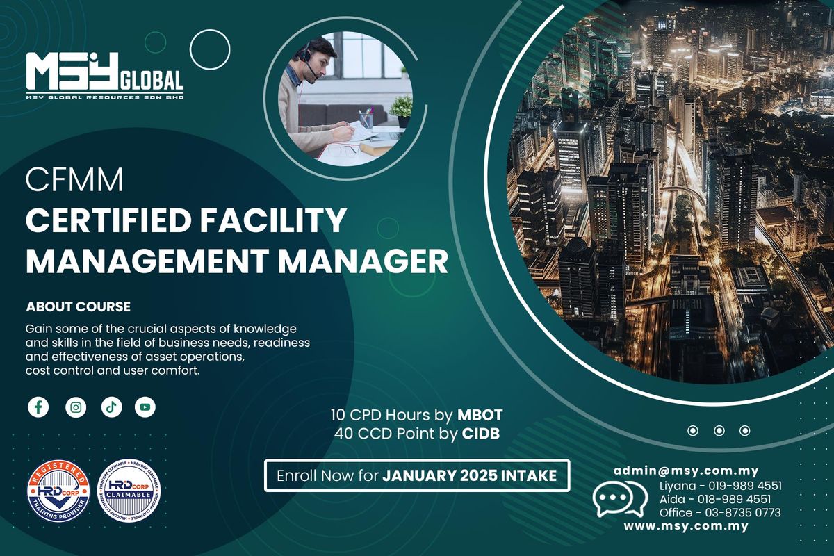 CFMM | CERTIFIED FACILITY MANAGEMENT MANAGER