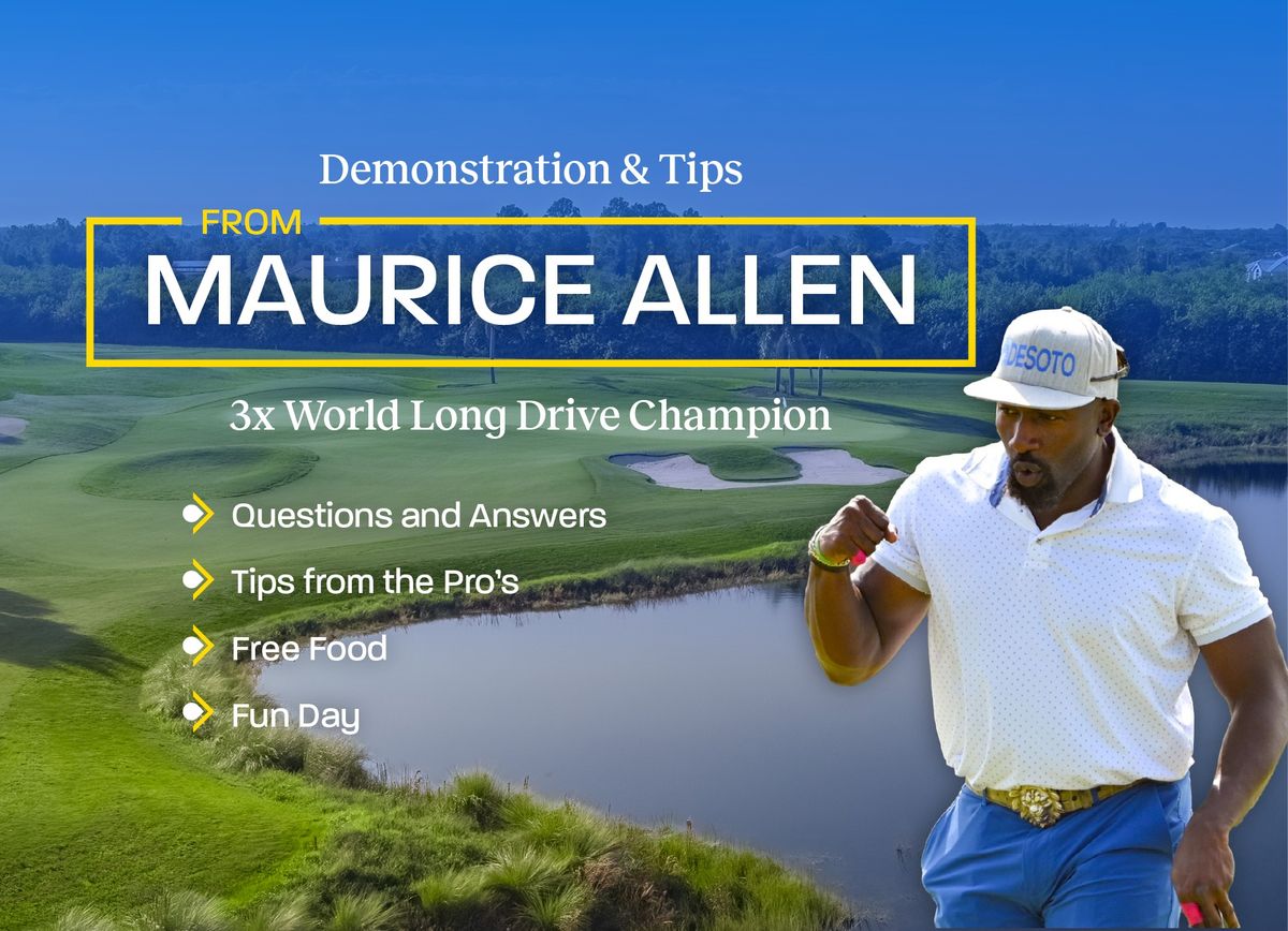 Golf Clinic with World Long Drive Champion, Maurice Allen at Webbs Reserve