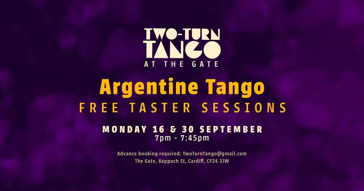 Free Argentine Tango Taster Sessions