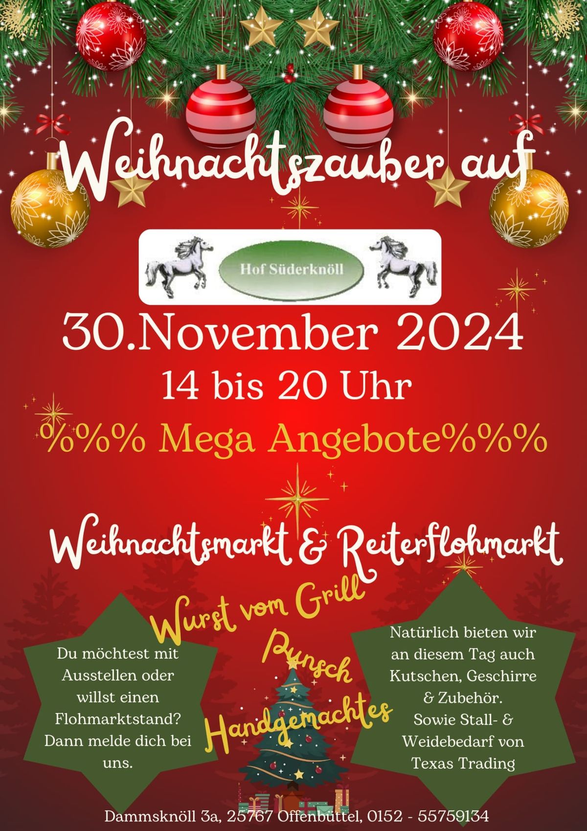 Weihnachtsmarkt & Reiterflohmarkt 