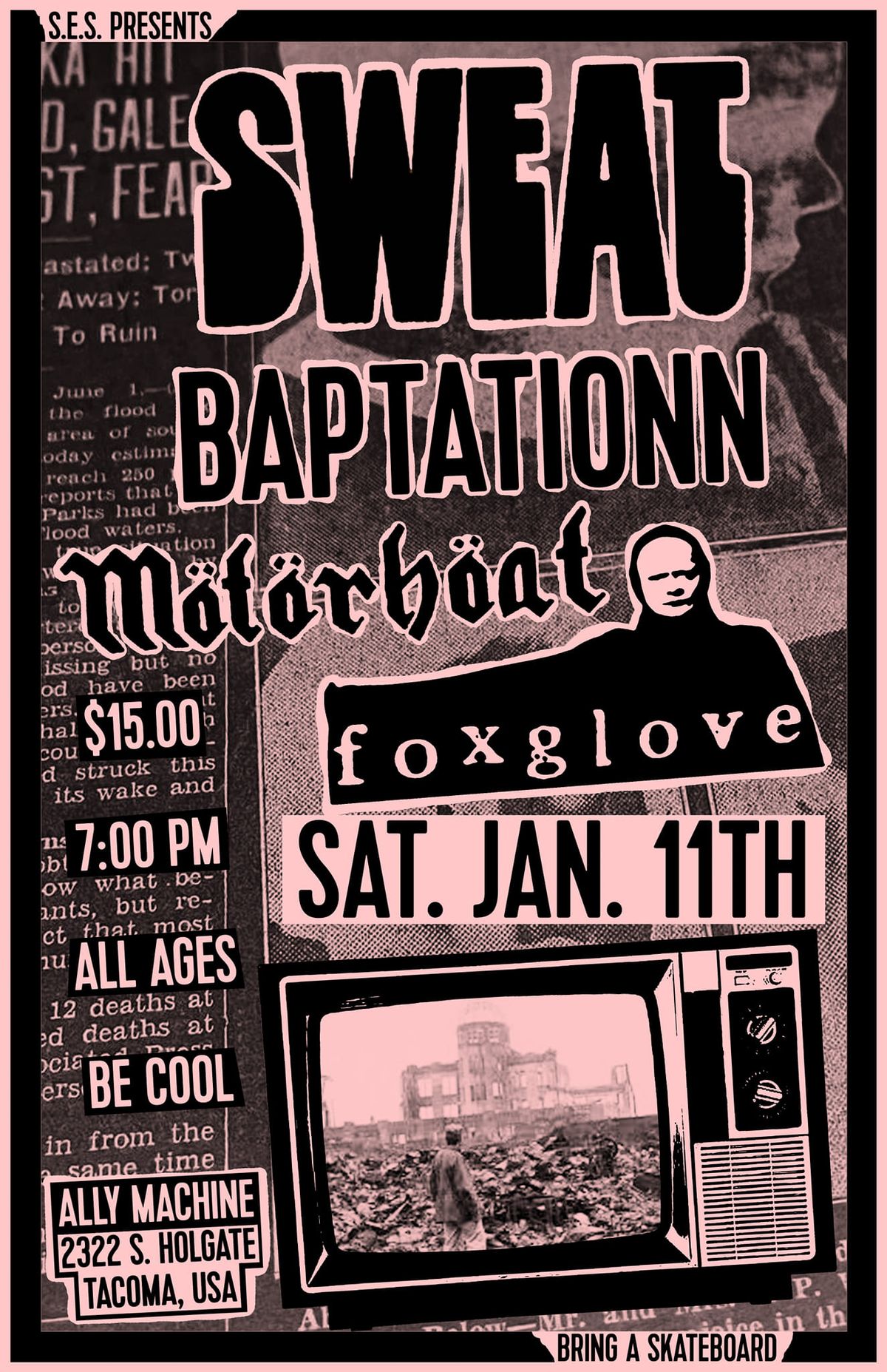 1\/11 - Sweat, BaptationN, Motorboat, Foxglove