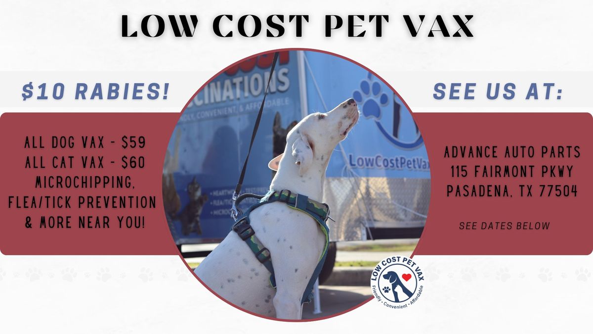 Pasadena Low Cost Pet Shots (Fairmont Pkwy)