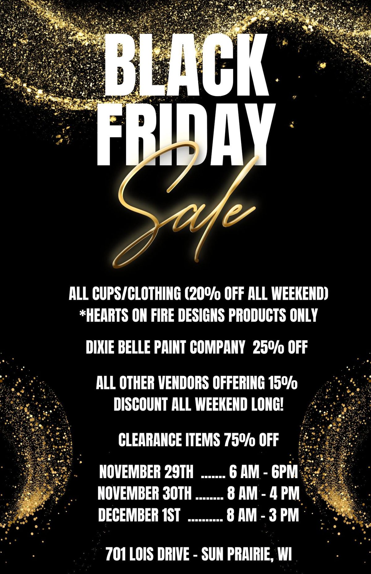 Black Friday Weekend\/Small Business Saturday Mega Sale!!