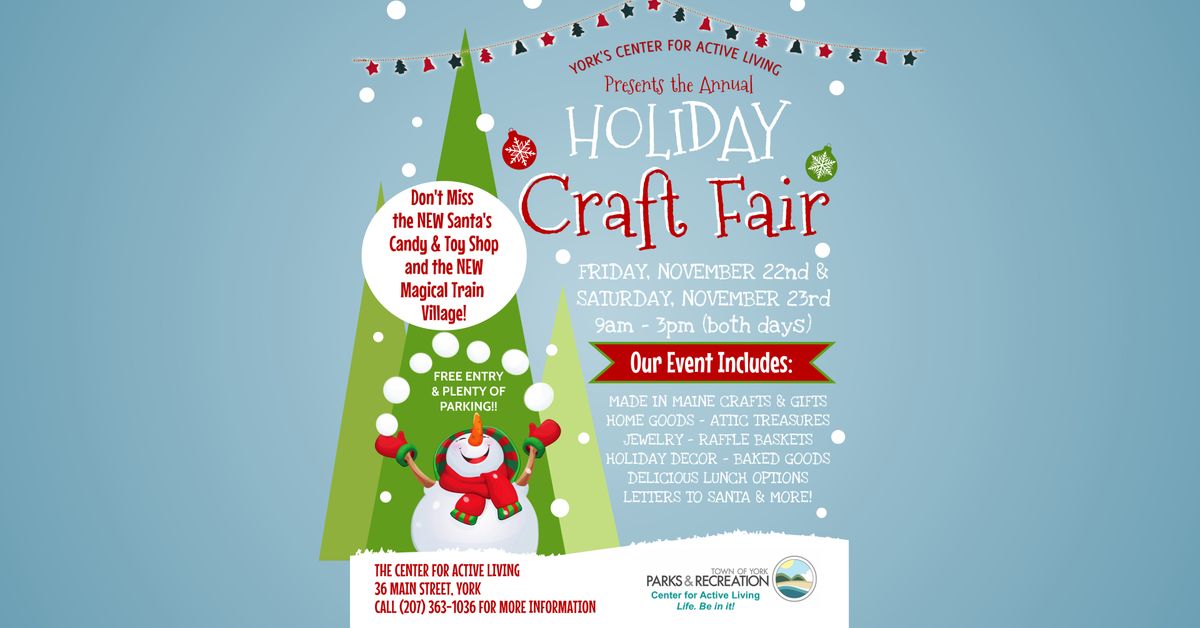 York's Center for Active Living Holiday Craft Fair