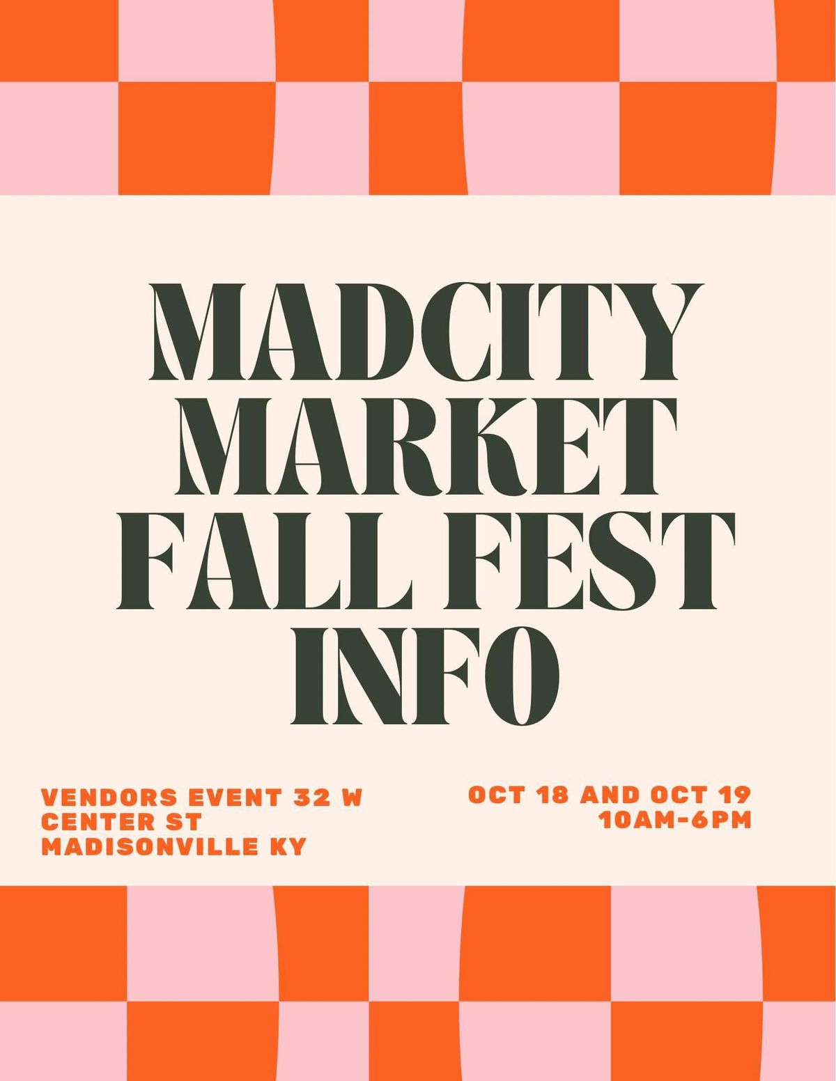 MADCITY MARKET FALL POP UP EVENT \ud83e\udea9\ud83e\udd0e