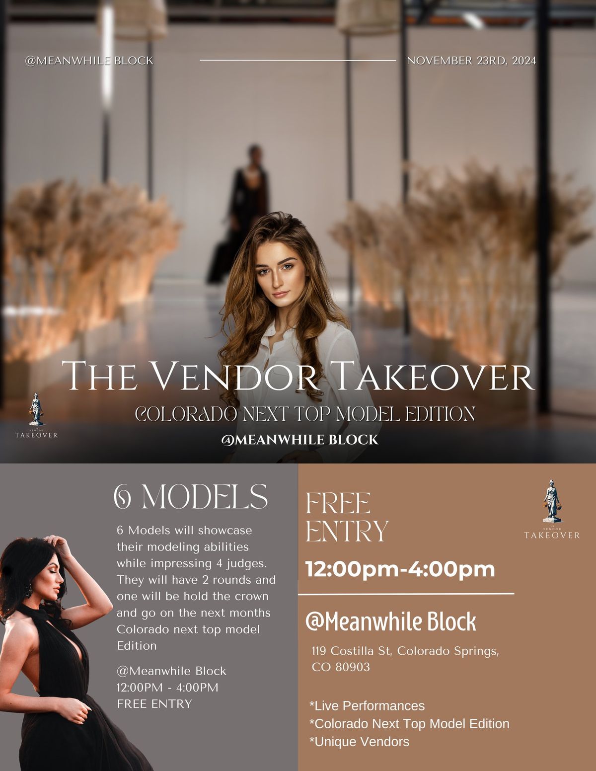 The Vendor Takeover: Colorado's Next Top Model November 23rd