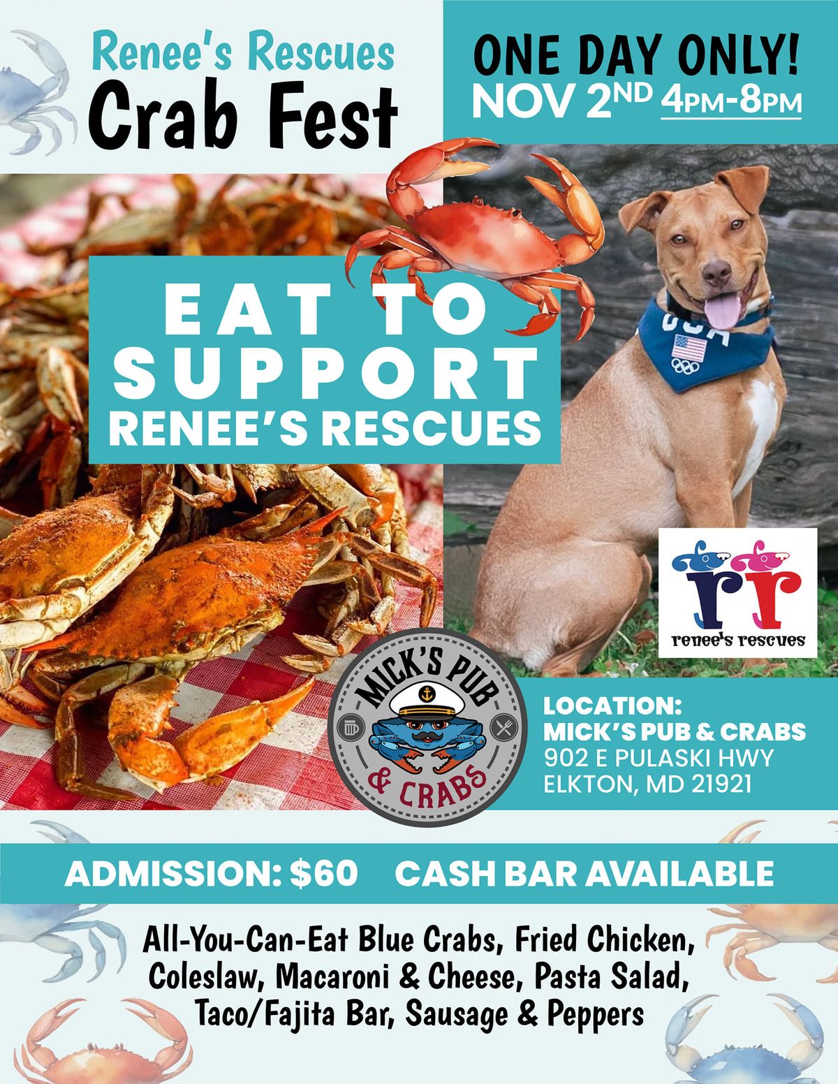 Renee's Rescues All You Can Eat Crab Fest