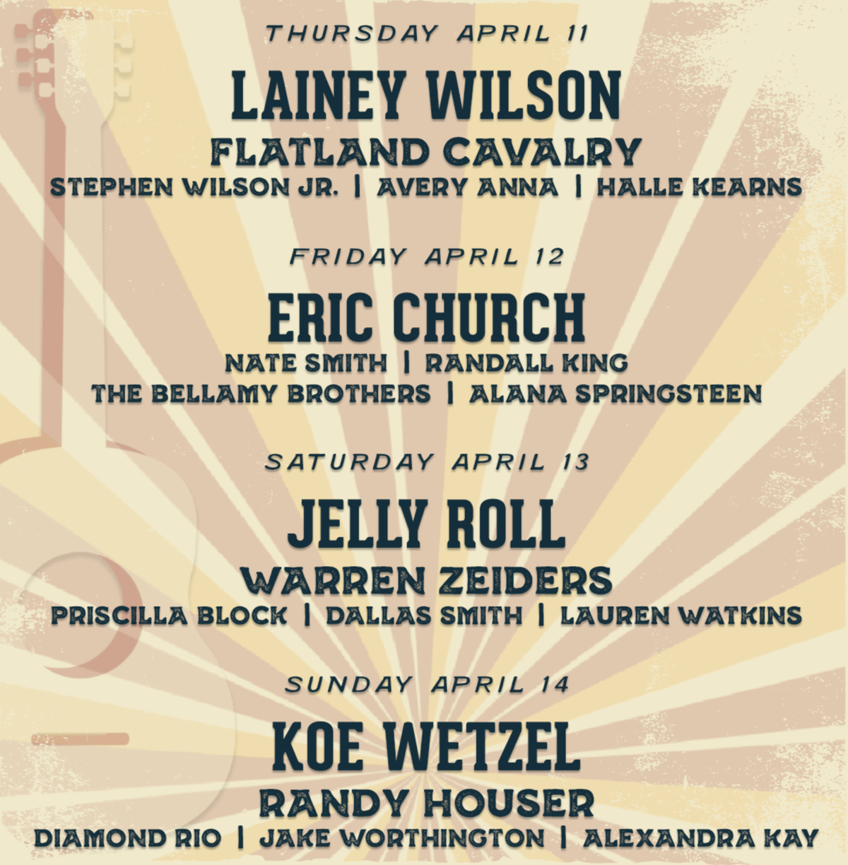 Country Thunder Arizona - 4 Day Pass at Canyon Moon Ranch Grounds