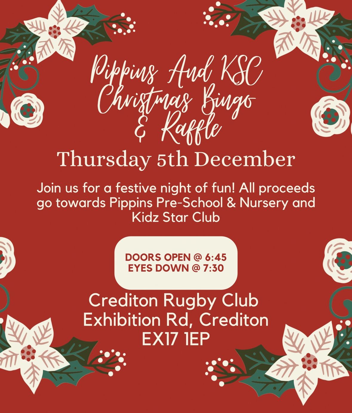 Pippins & KSC Christmas Bingo! \ud83c\udf84 \ud83c\udf4e\ud83c\udf1f