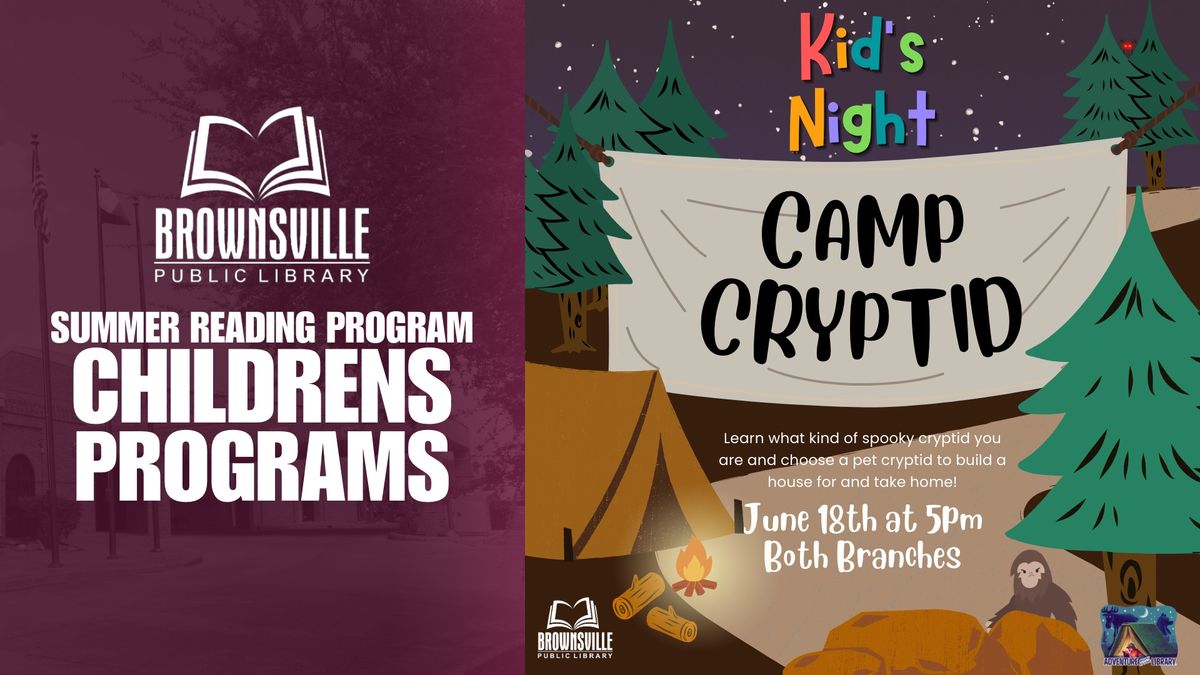 Kids Night: Camp Cryptid