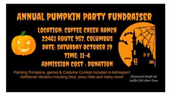 Annual Pumpkin Party Fundraiser 