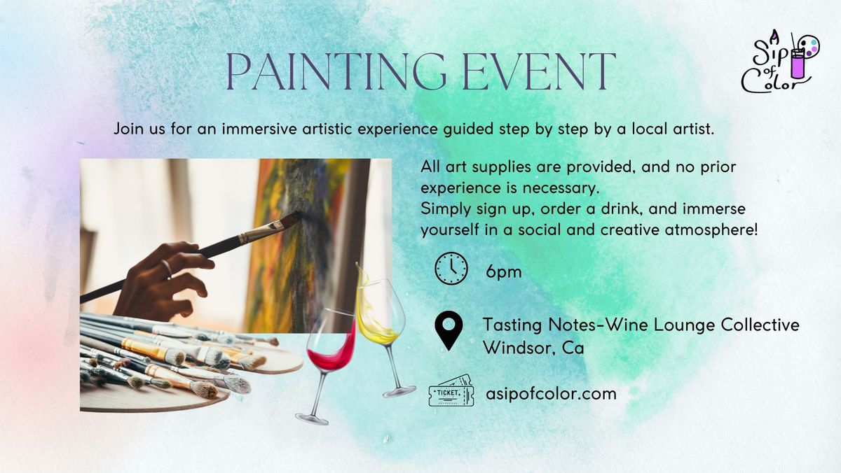 Painting @Tasting Notes - Wine Lounge Collective