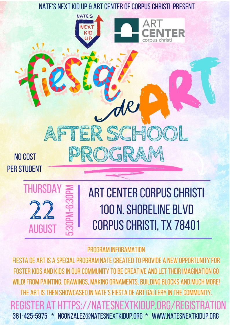 Nate's Next Kid Up Fiesta De Arts! Aug 22