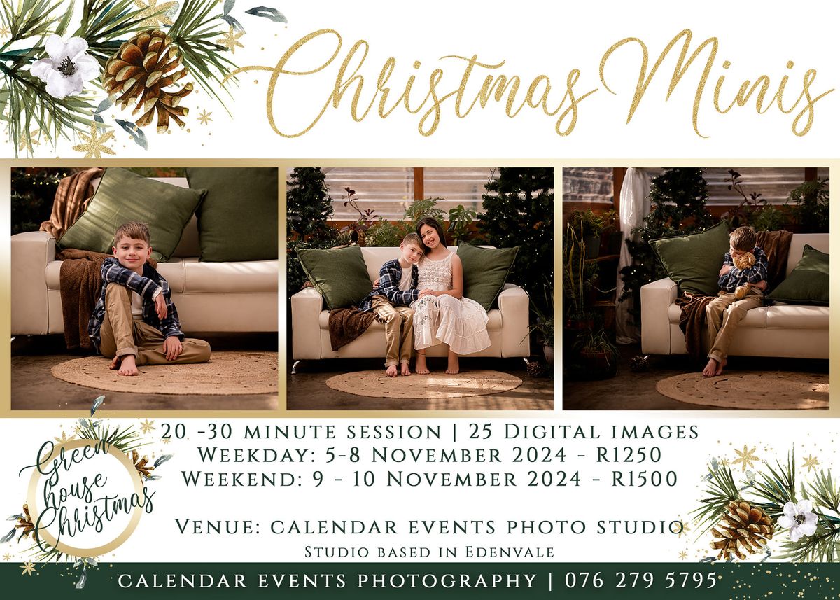 Chrismas Mini with Calendar Events Photography 