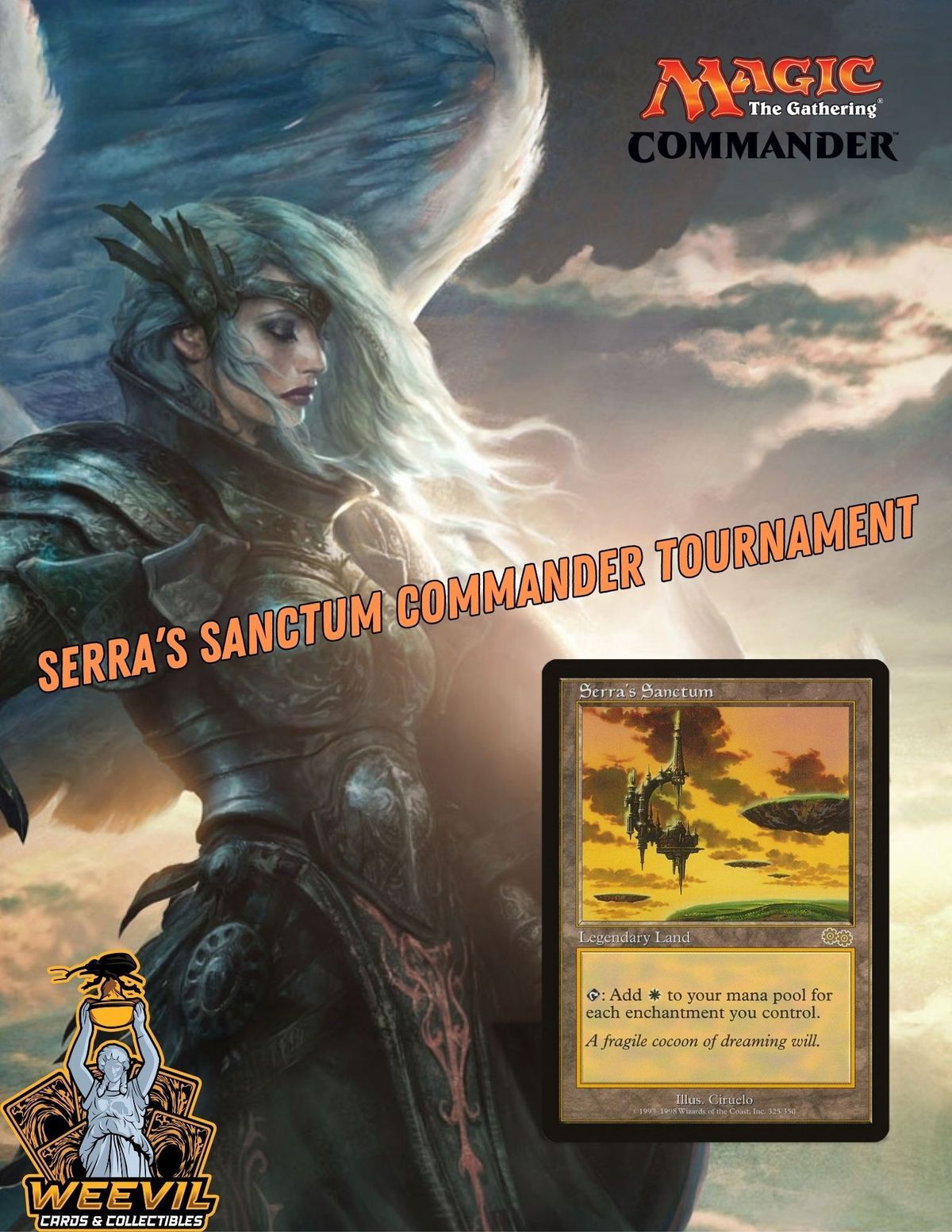 Serra\u2019s Sanctum Commander Tournament