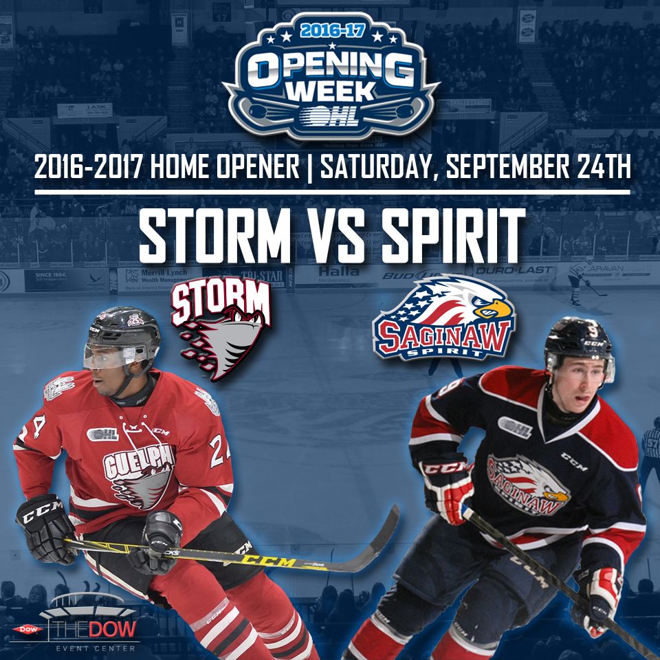 Saginaw Spirit at Guelph Storm at Sleeman Centre