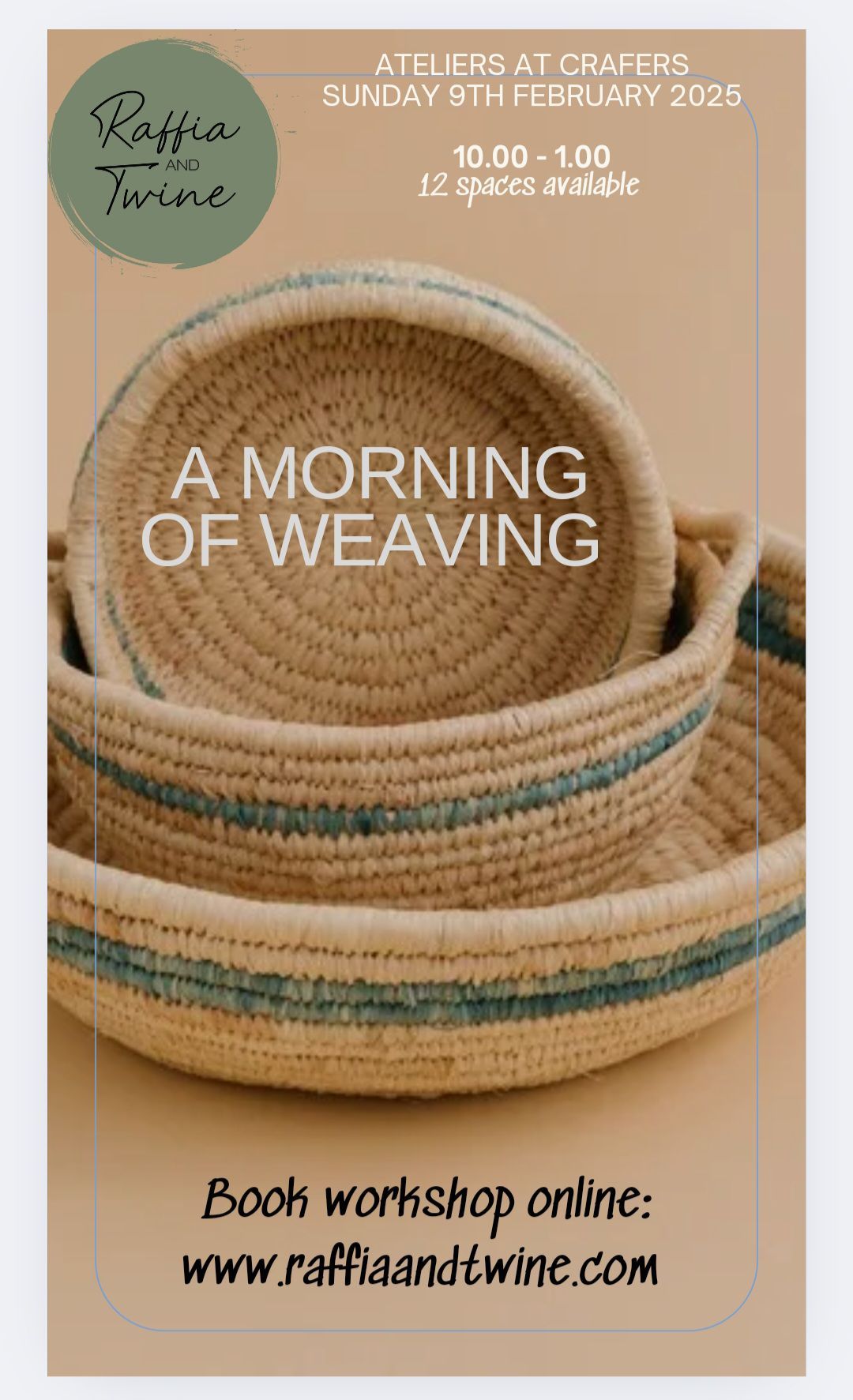 Basket Weaving Workshop (Random Stitch)