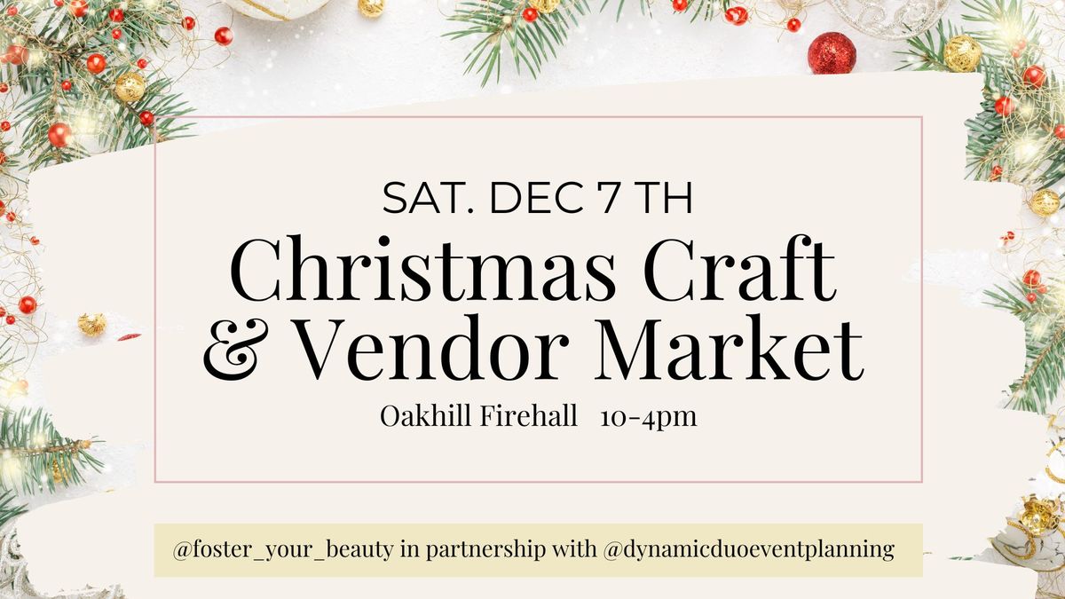 Christmas Craft & Vendor Market