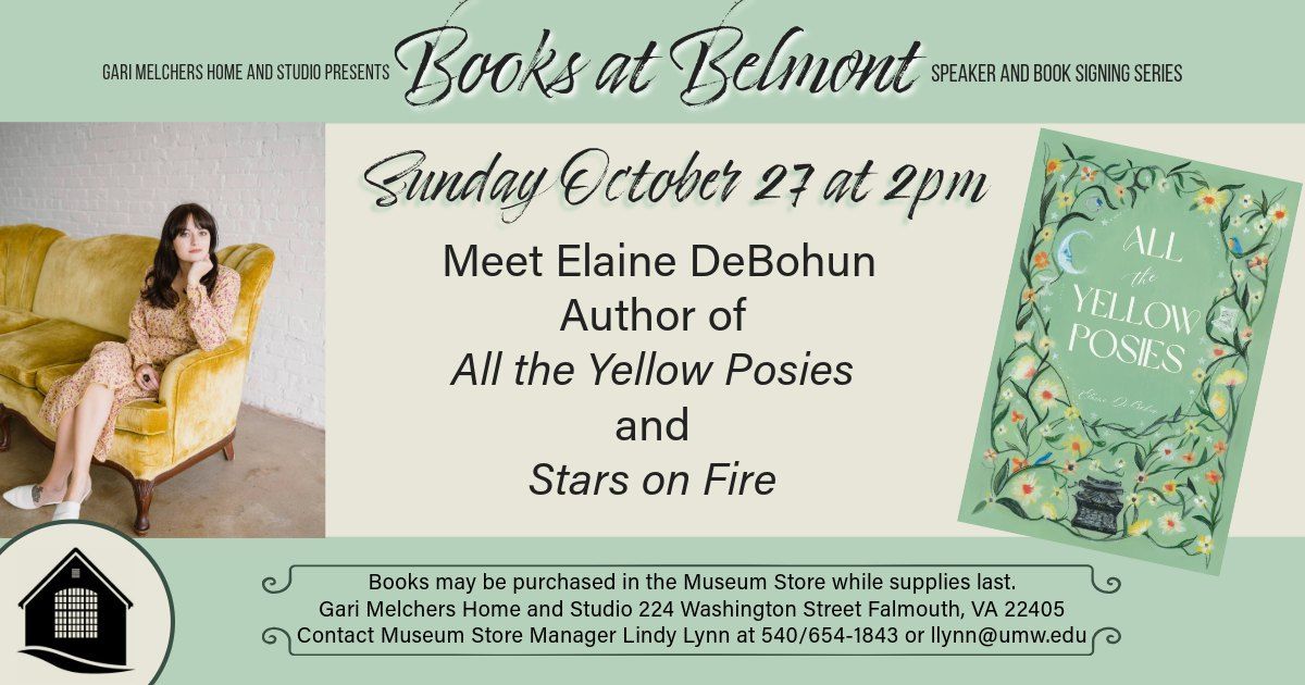 Books at Belmont Speaker Series: Elaine DeBohun 