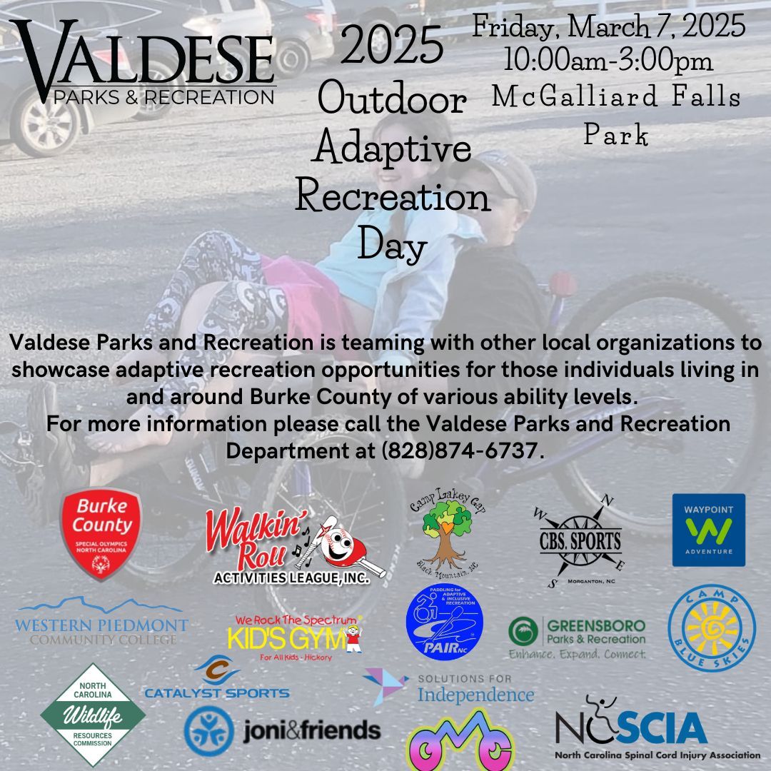 Valdese Parks & Rec: Outdoor Adaptive Recreation Day! 