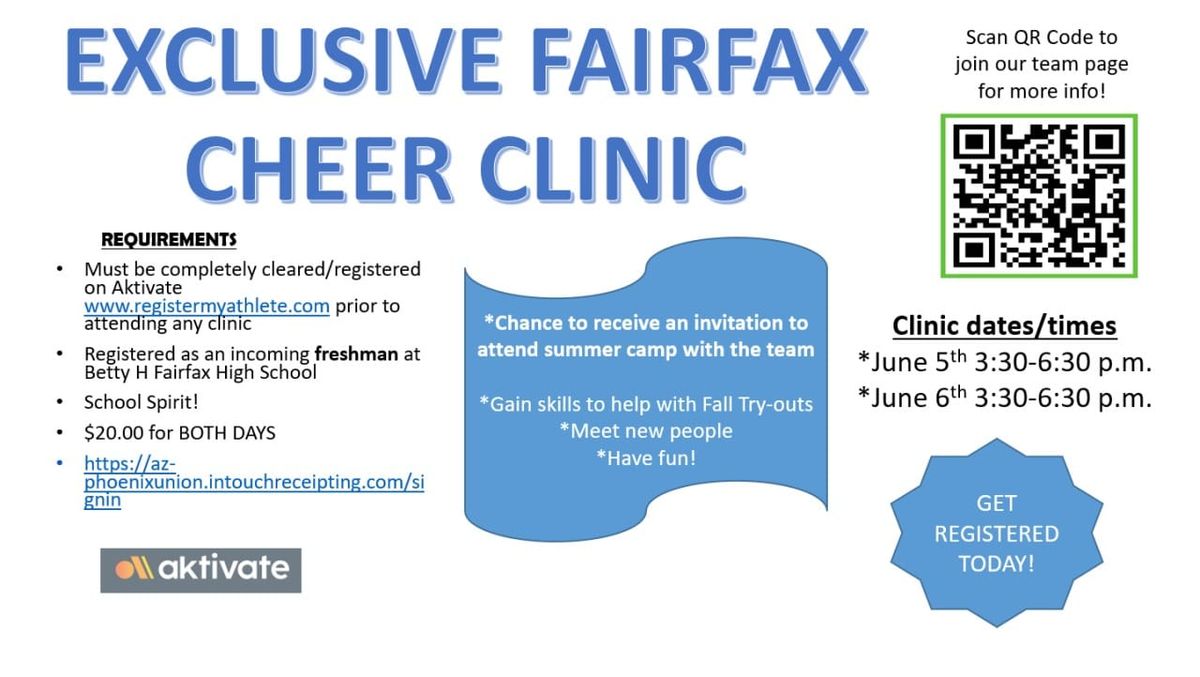 Fairfax Cheer Clinic 