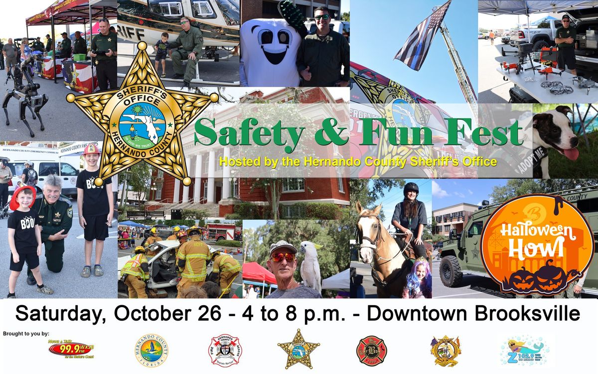 SAVE THE DATE - SAFETY & FUN FEST 2024 - HCSO & BROOKSVILLE MAIN STREET