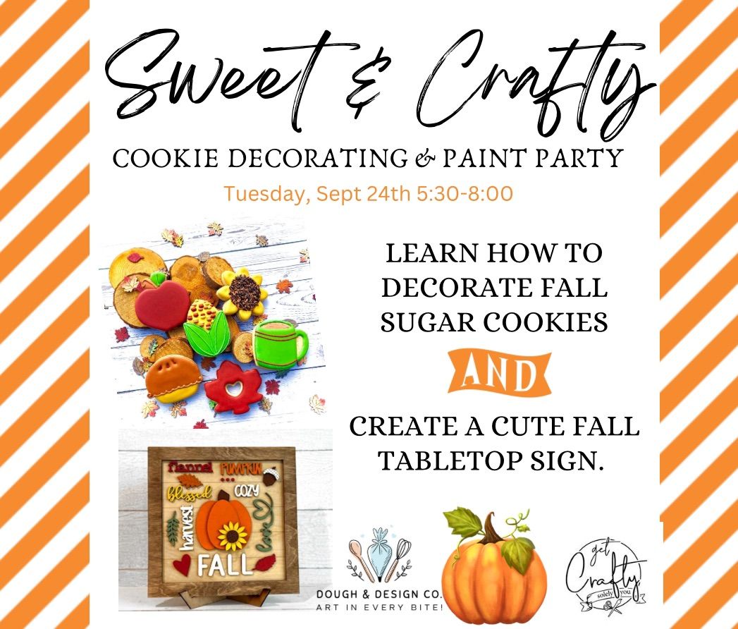 Fall Cookie Decorating and DIY Wood Sign Painting Workshop