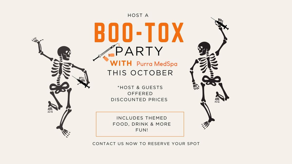 Host a Boo-Tox Party with Purra MedSpa this October!