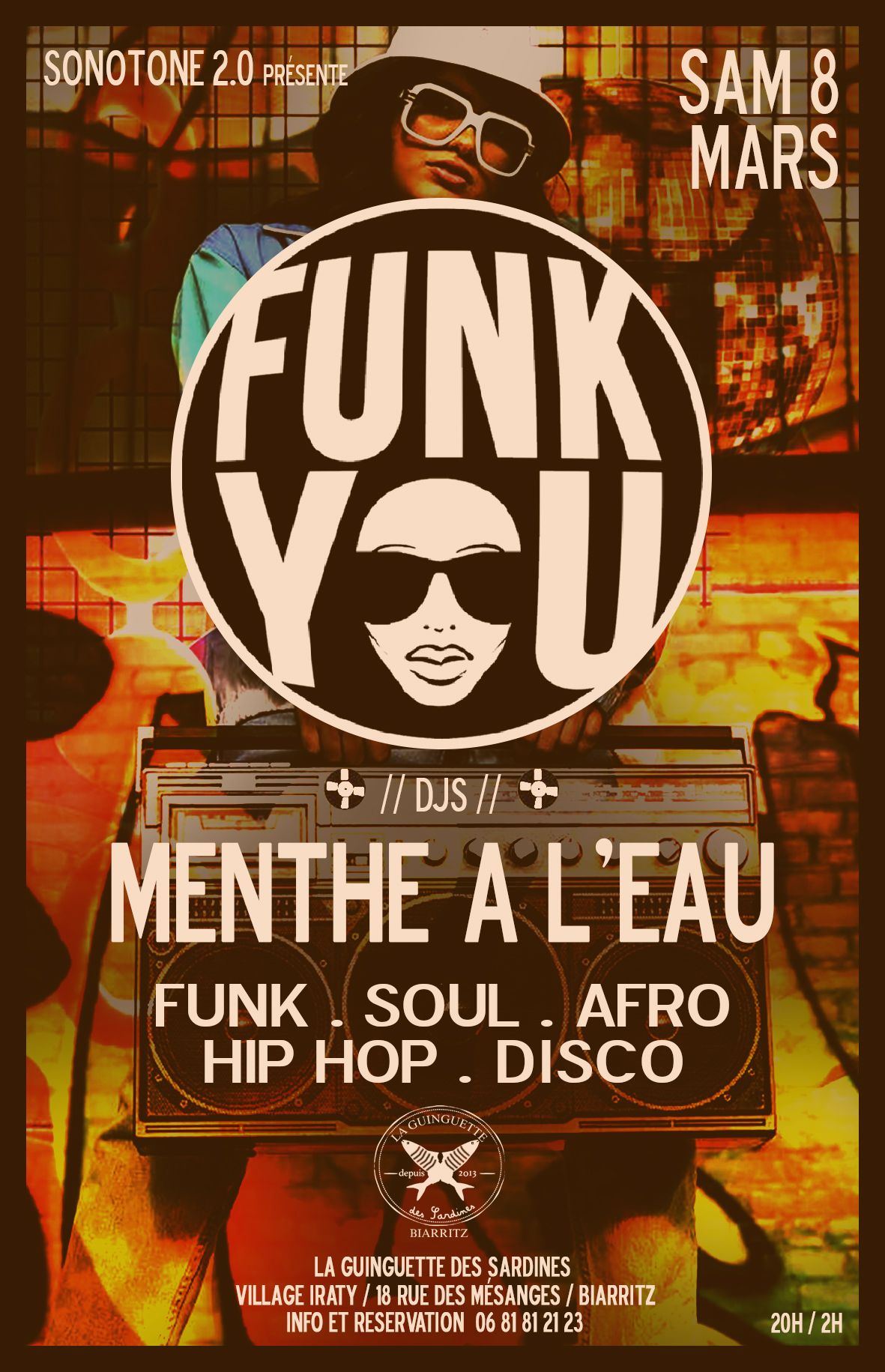 08\/03\/25 - FUNK YOU avec Menthe A L'eau djset @ LA GUINGUETTE DES SARDINES (Village Iraty \/ BTZ)