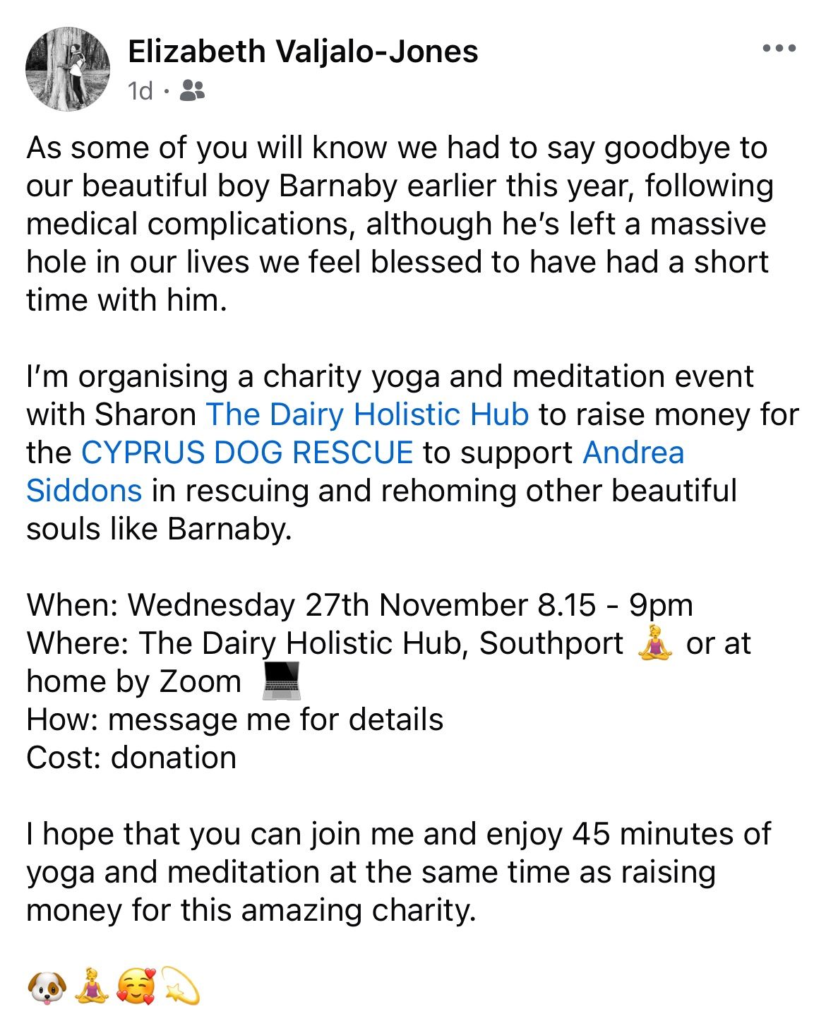 Charity Yoga Class for Cyprus Dog Rescue