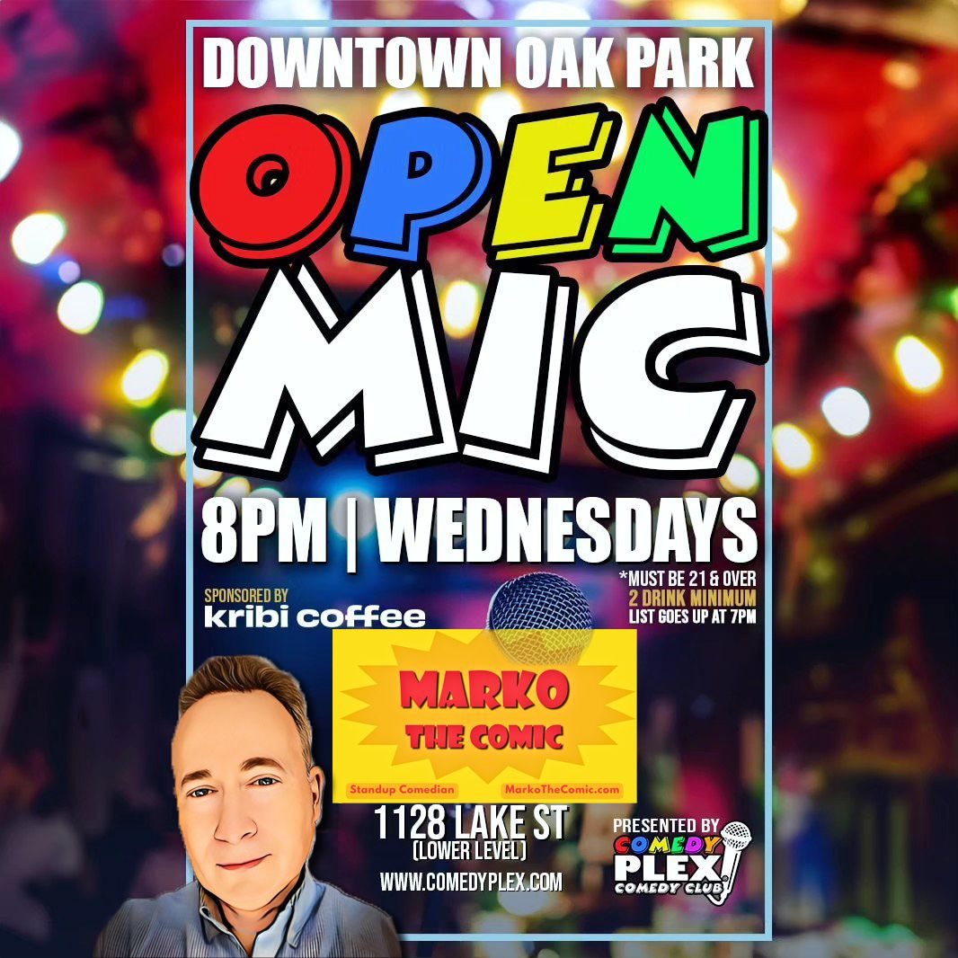 Marko the Comic performs at Comedy Plex in Oak Park, IL. Open Mic, Free!