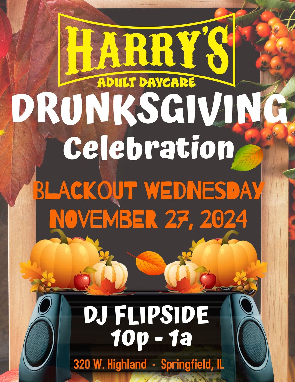 BLACKOUT WEDNESDAY WITH DJ FLIPSIDE @ HARRY\u2019S