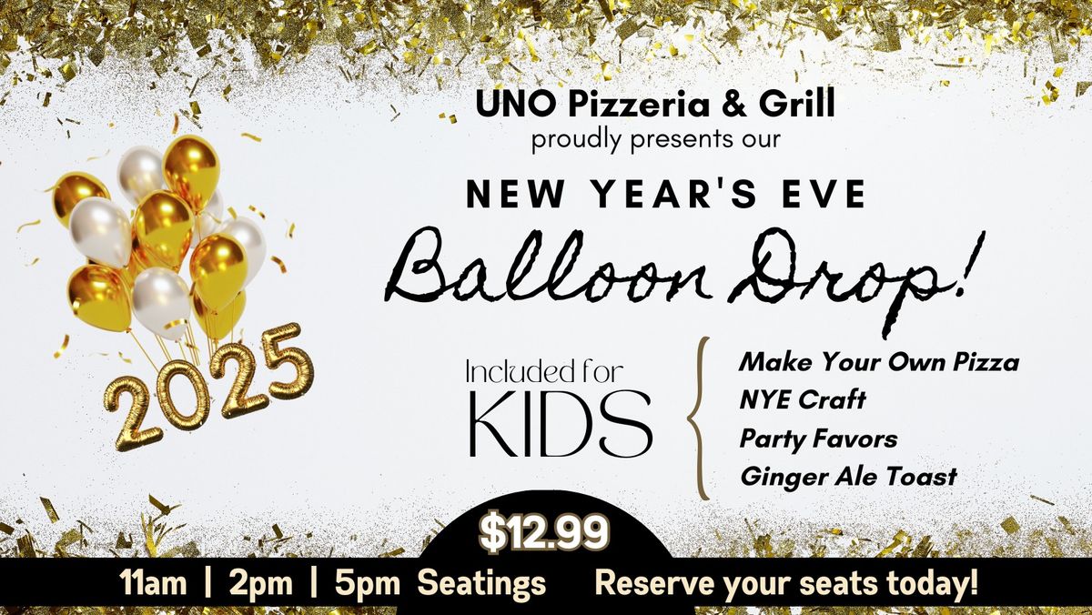 NYE Kids Balloon Drop