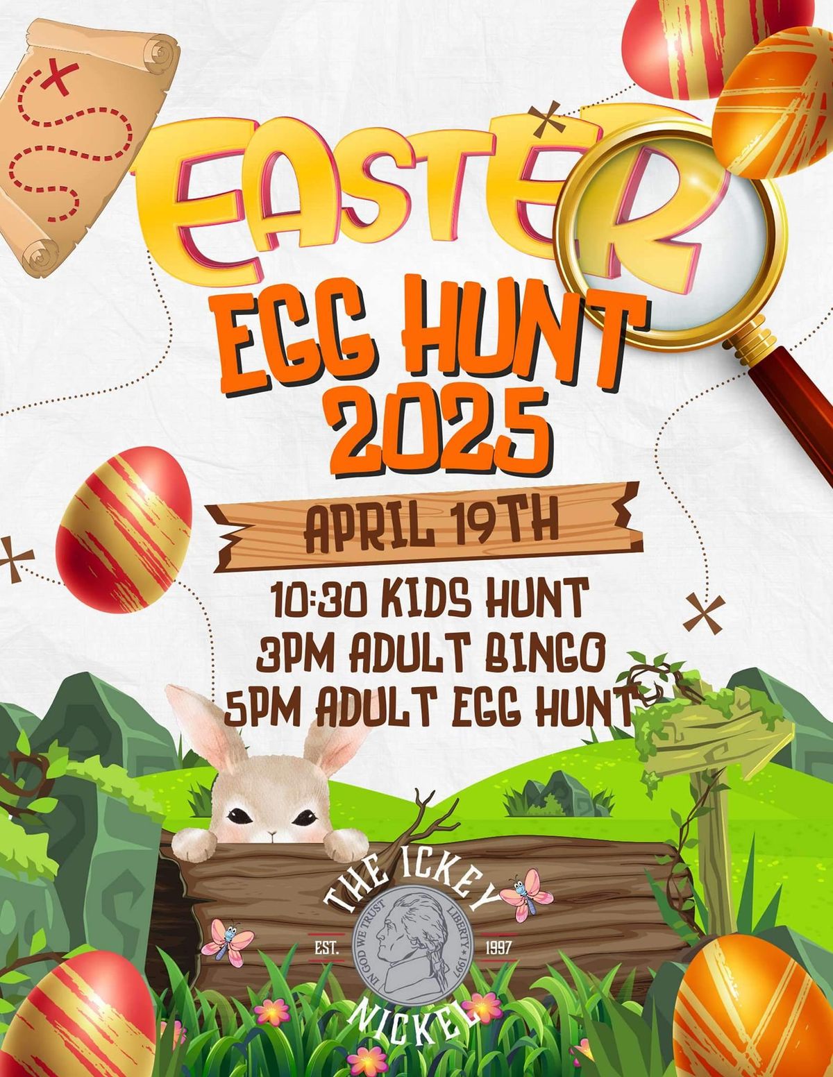 Adult Easter egg hunt and Adult bingo