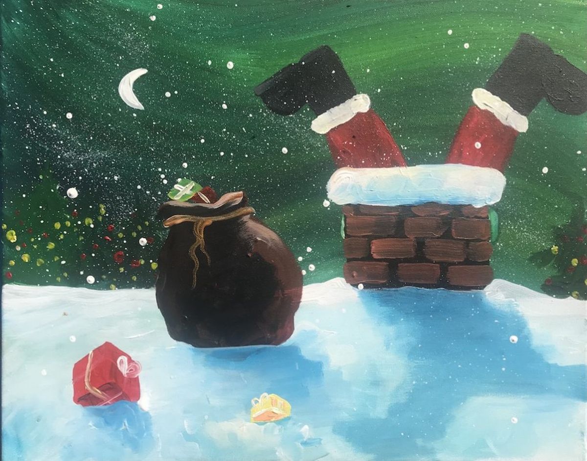 Join Brush Party for a Family Event to paint "The Night Before" - Station Garden, Didcot