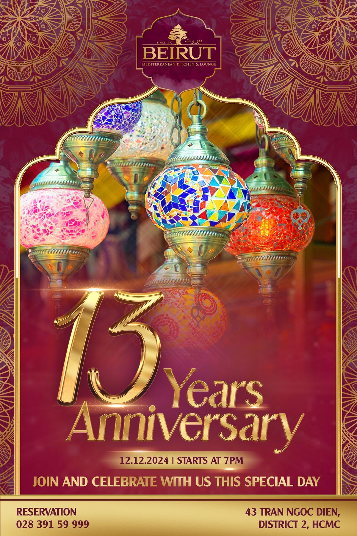 Beirut Villa & Restaurant's 13th Anniversary Party