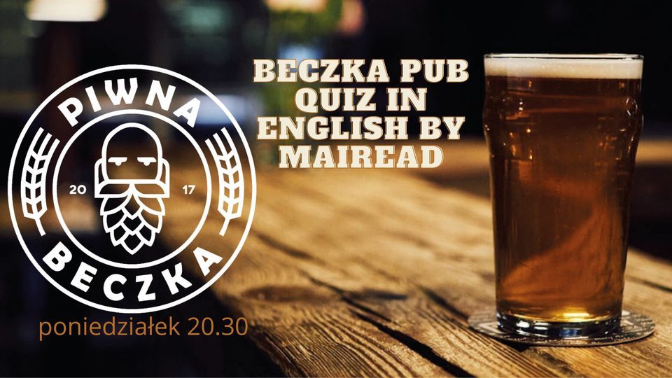 Beczka Pub Quiz in English by Mairead