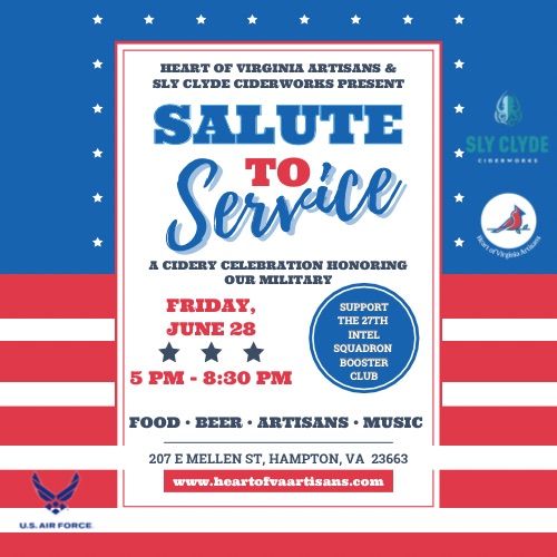 Salute to Service at Sly Clyde - Supporting USAF 27th Intel Squadron