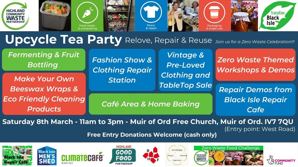 \ud83c\udf89 Upcycle Tea Party! Relove, Repair and Reuse \ud83c\udf89