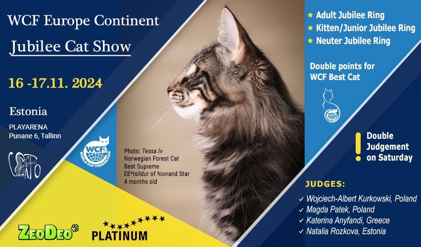 WCF Europe Continent Cat Show