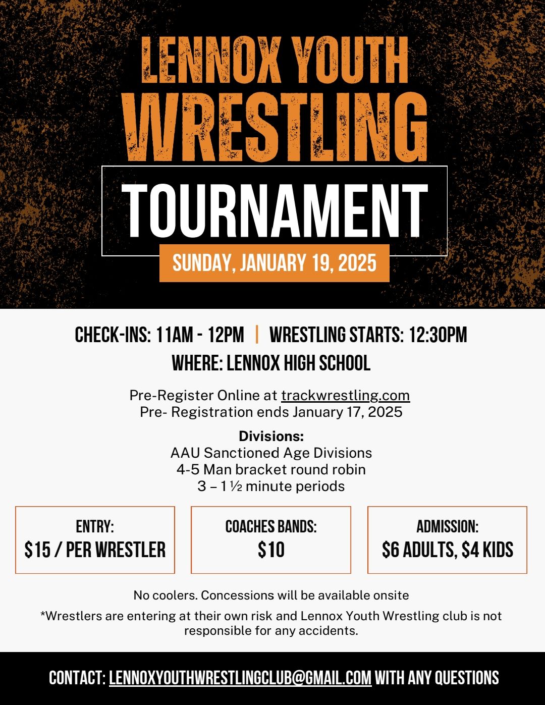 Lennox Youth Wrestling Tournament