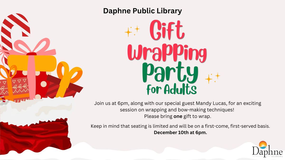 Gift Wrapping Party for Adults