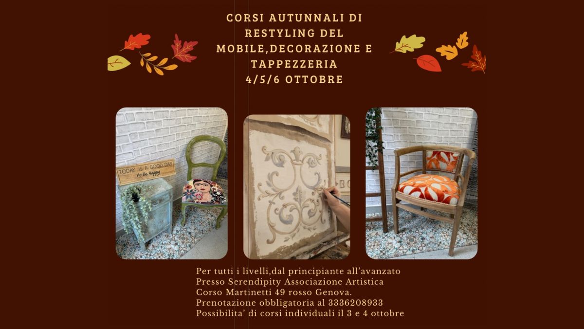 Corsi di restyling del mobile,decorazione e tappezzeria 