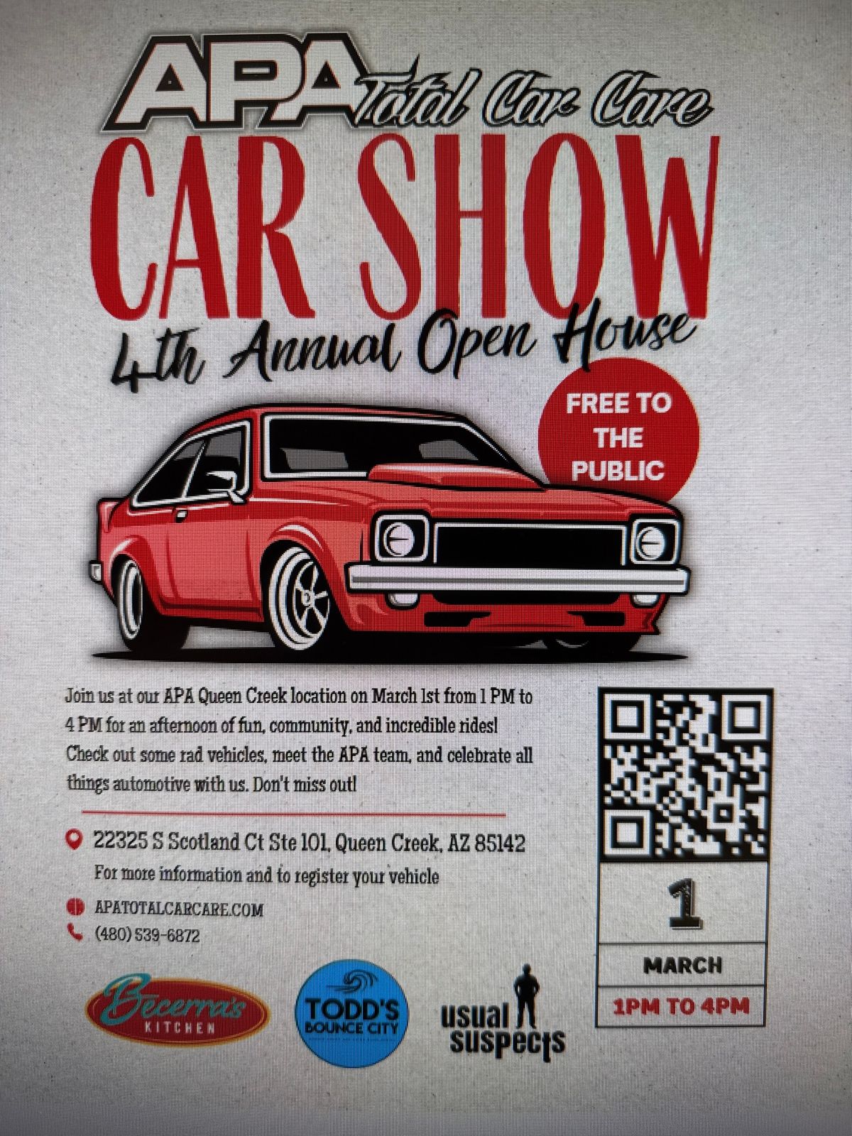 APA Total Car Care 4th Annual Open House & Car Show