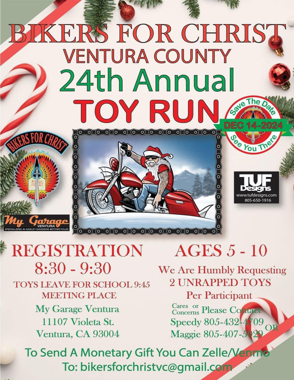 Ventura County Bikers for Christ 24th Annual Toy Run 