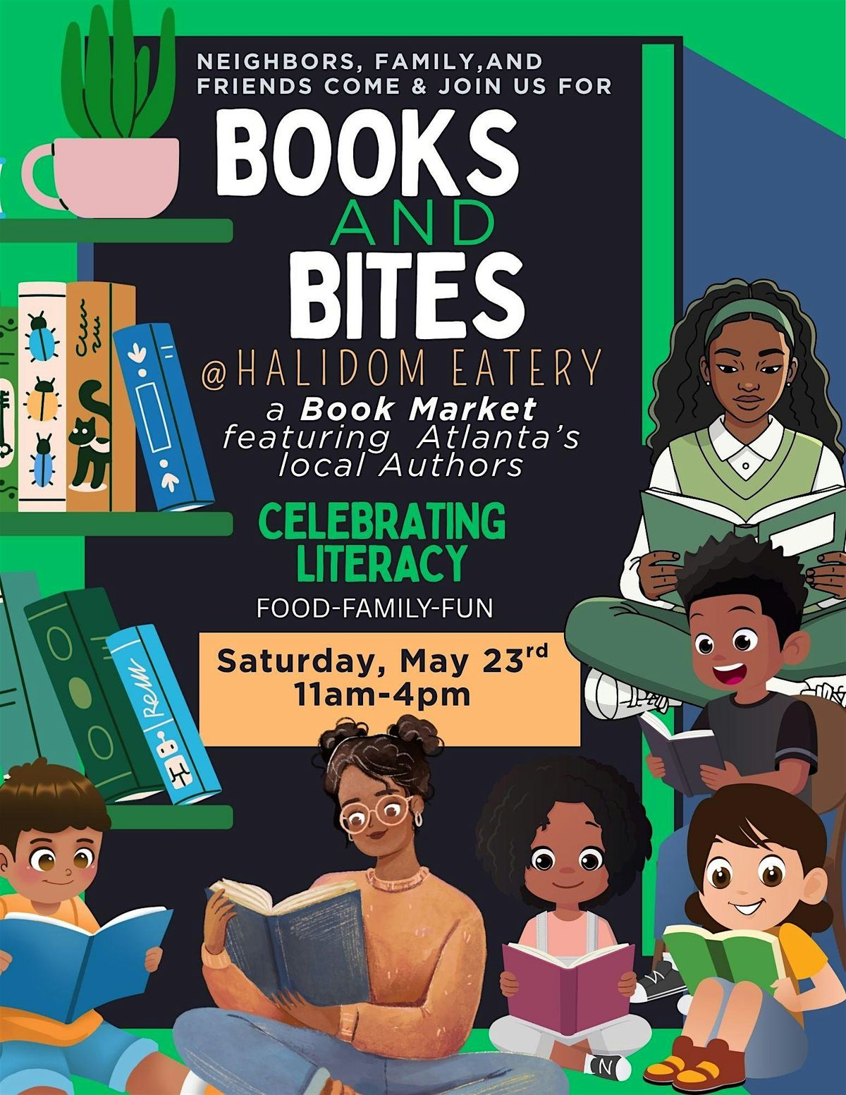 Books and Bites- Local Author Book Market
