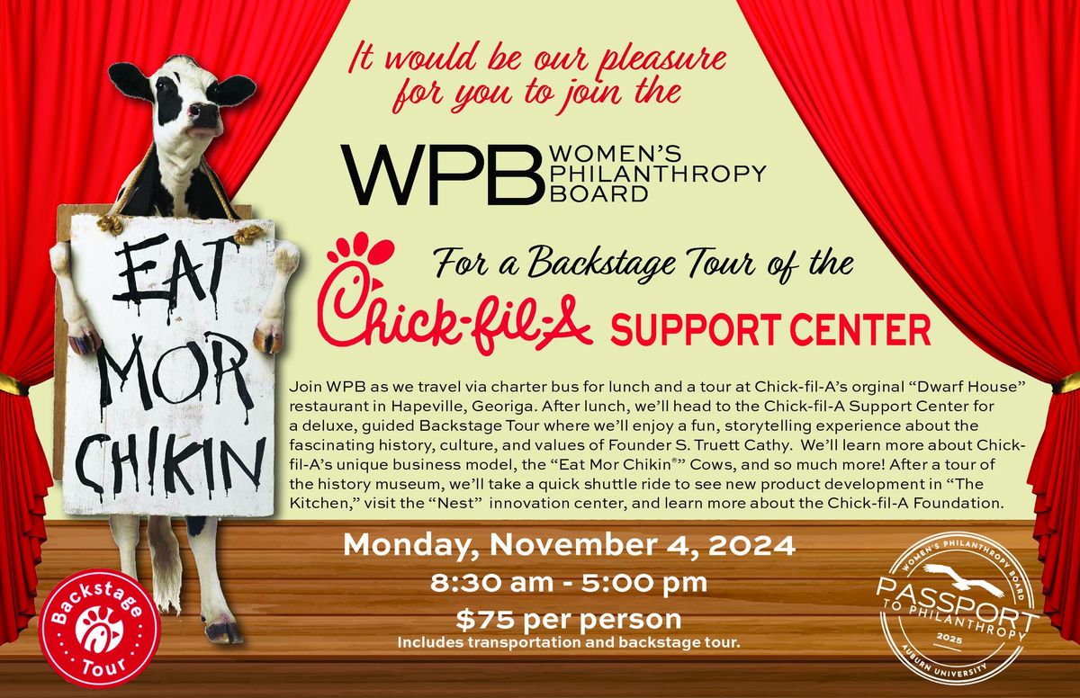 Passport to Philanthropy Chick-fil-A Dwarf House and Chick-fil-A Support Center